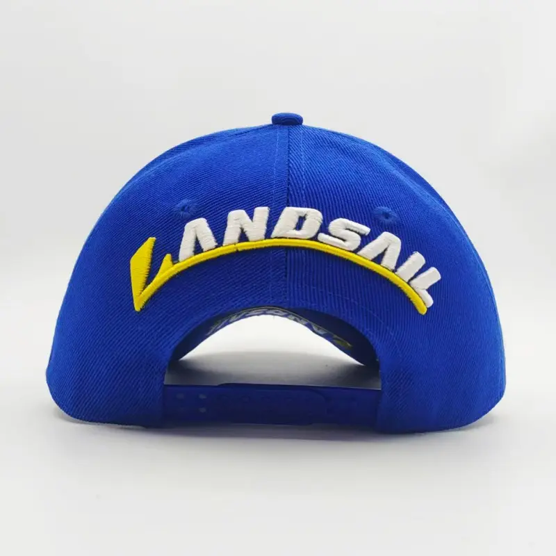 High-Quality Blue Baseball Cap with 3D LANDSAIL Embroidery – Sporty Casual Hat Factories, Factory