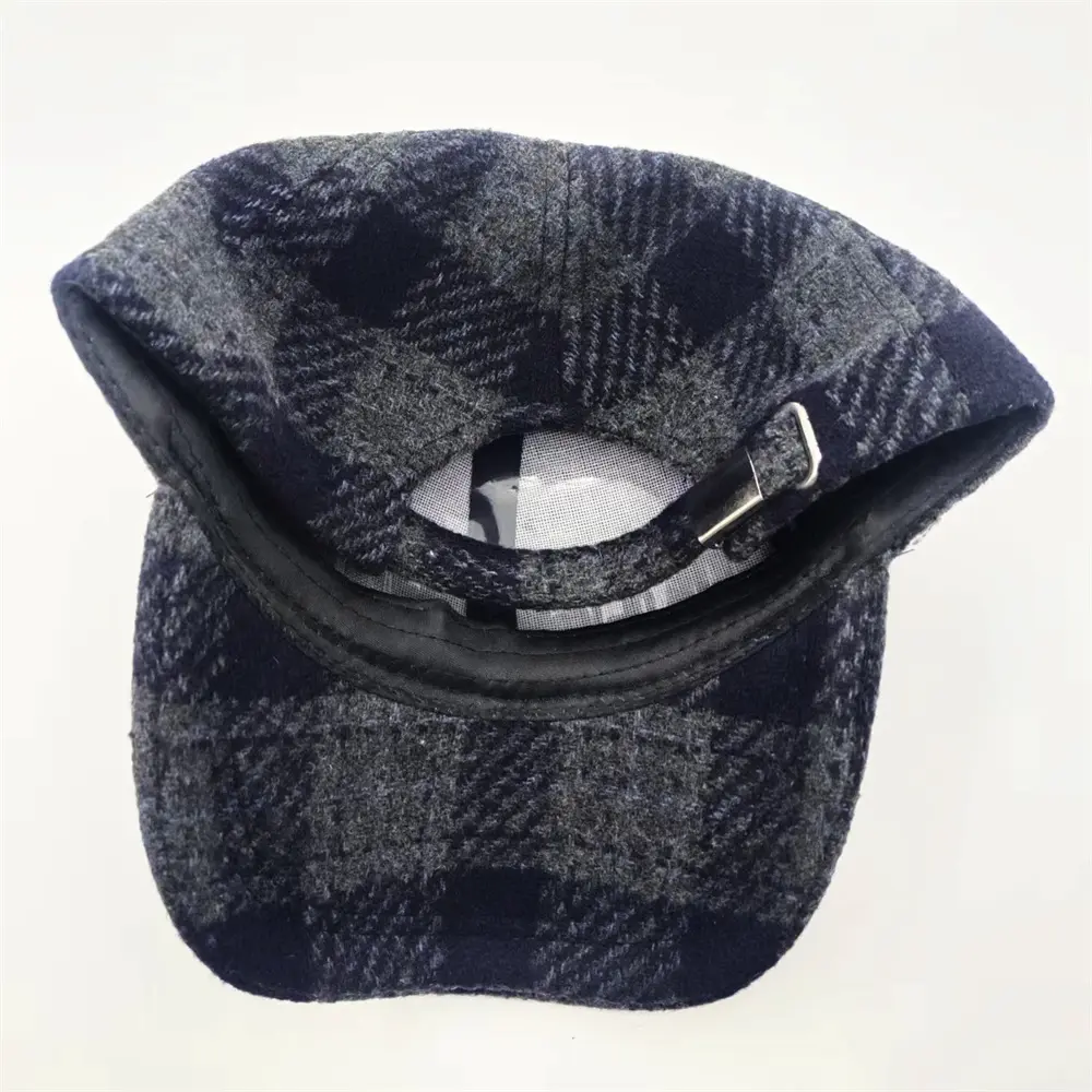 Wholesale Plaid Wool Baseball Cap for Winter - Vintage Tartan Hat for Men and Women Factories, Factory