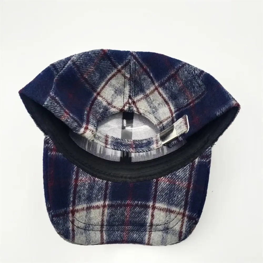 Custom Plaid Tweed Baseball Cap for Men and Women - Winter Hat from China Suppliers and Factory, Vintage British Style Supplier, Suppliers