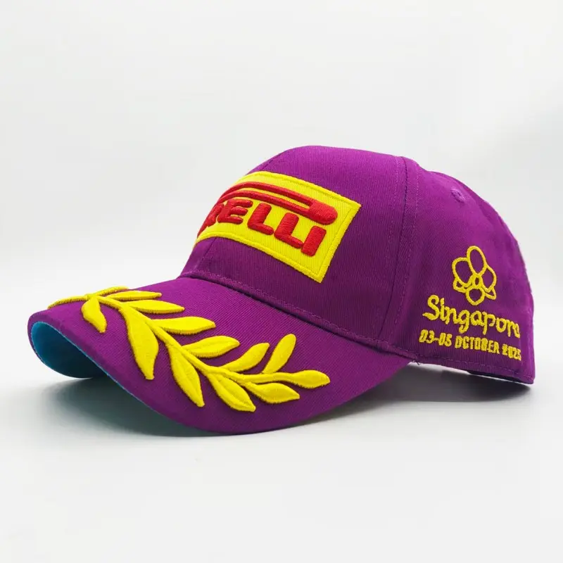 Custom Red Firelli Racing Baseball Cap with Championship Embroidery - China Suppliers Factory Custom Sports Hat Manufacturers, Factory