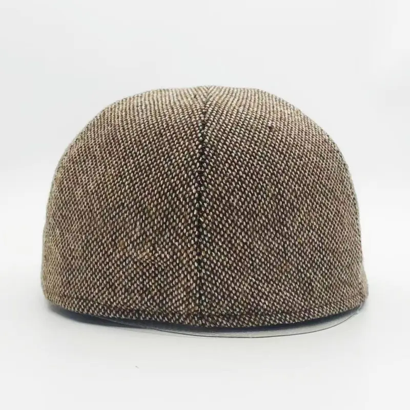 High-Quality Brown Tweed Newsboy Cap – Wool Blend Winter Hat for Men and Women Manufacturer, Factories
