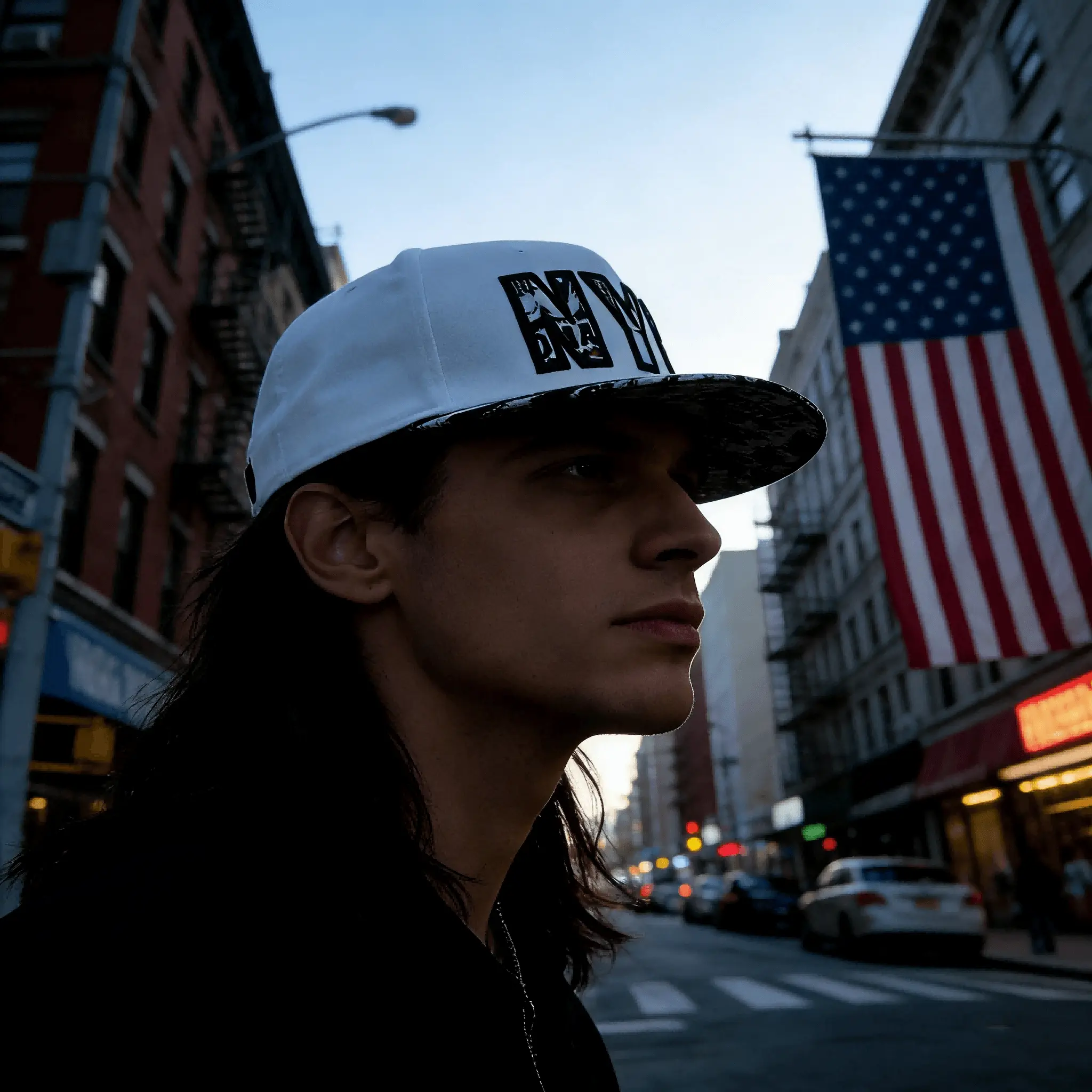 Custom New York Flat Bill Hip Hop Cap - NYC Embroidered Snapback Hat Manufacturer, Supplier