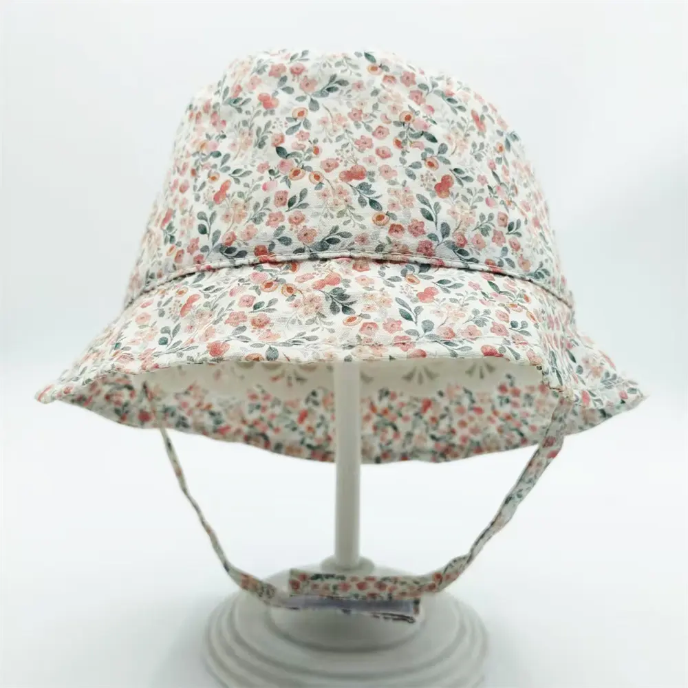 Wholesale Floral Baby Sun Hat - Adjustable Cotton Fisherman Cap for Infants & Toddlers Manufacturer, Factories