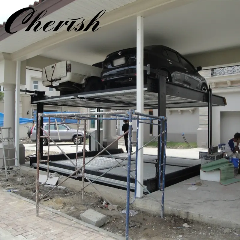 CE Certification Two Post Double Unit Parklift Hydraulic Underground Vertical Stacker Pit Parking Lift Manufacturer, Products