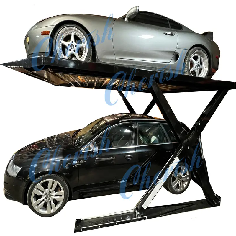 CE Certification Hydraulic Scissor Parking Lift Auto Car Stacker Factories, Factory