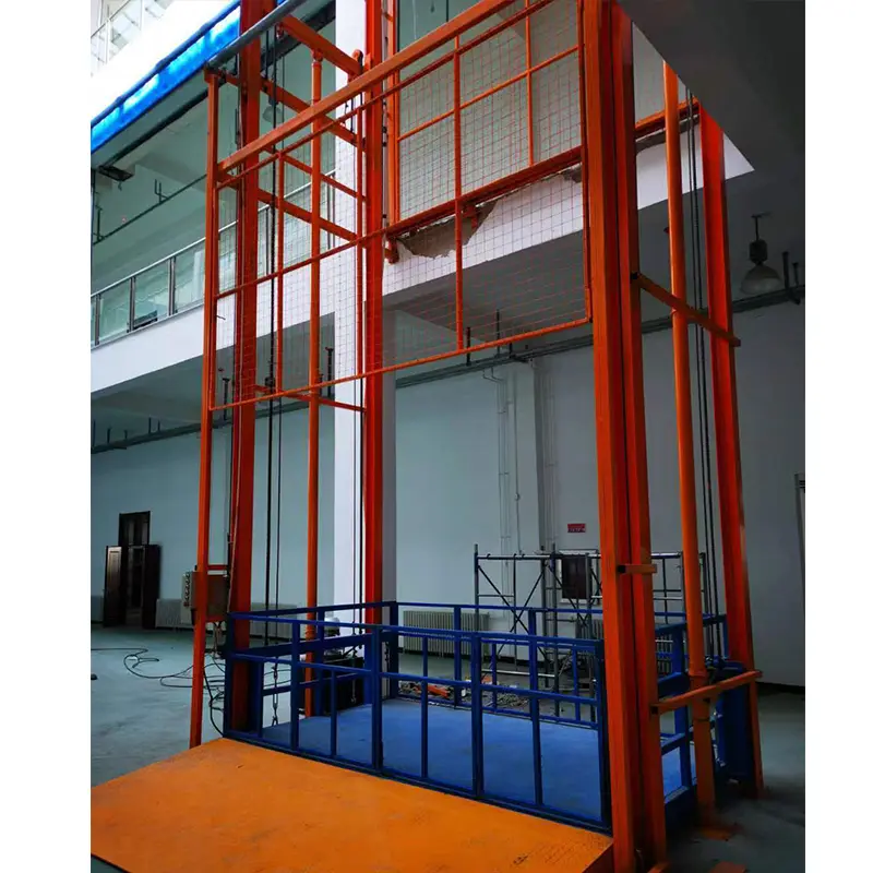 CE Certification Customized Cargo Elevator Freight Elevator 1-10 Tons Lifting Rail Type Lifting Hydraulic Lift Factories, Products
