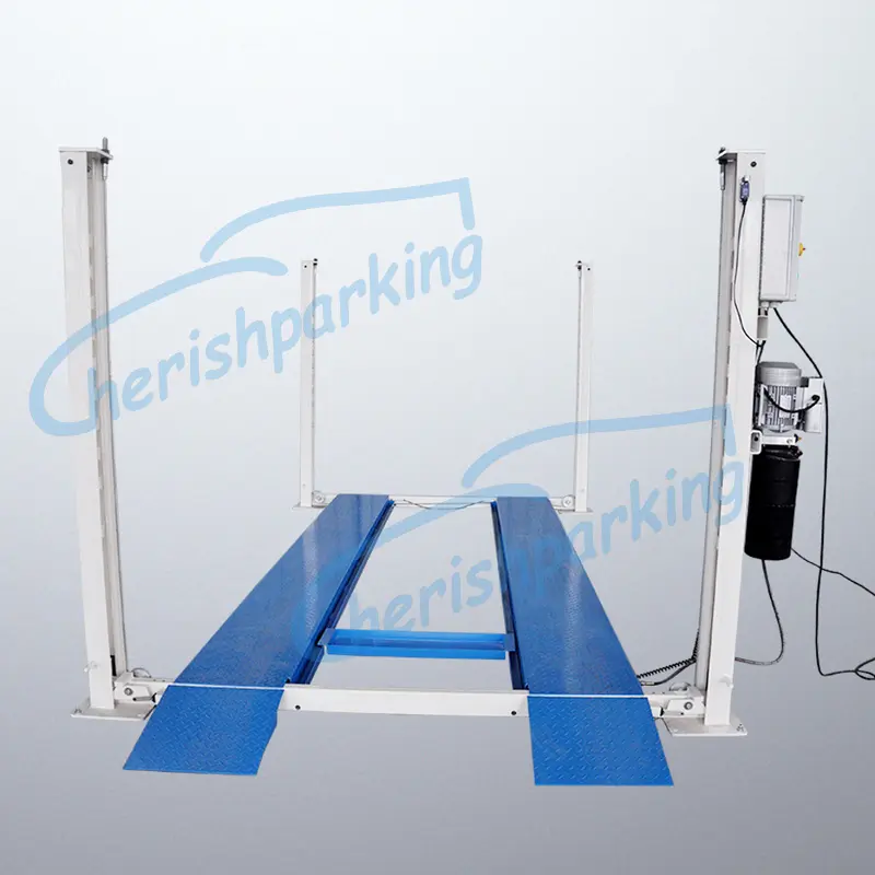 High-Quality 2 Cars Four Post Parking Lift Double Car Stacker Manufacturers, Product