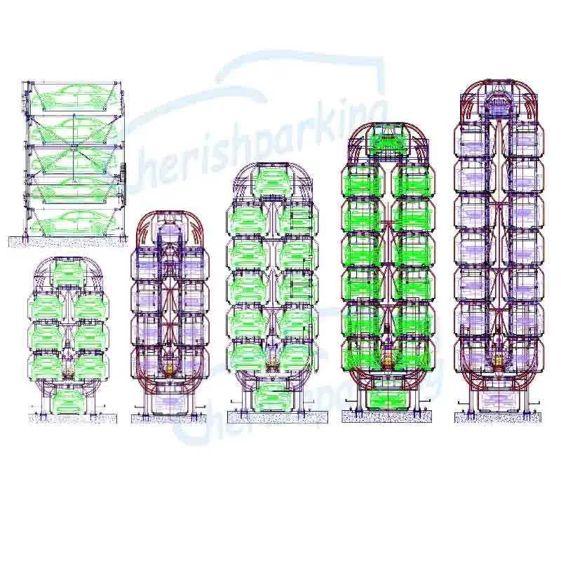 rotary parking system feature 1