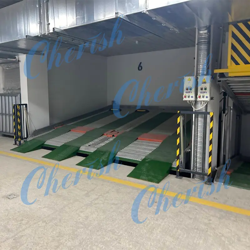 High-Quality Double Deck 4 Post Car Lift Underground Parking Lift Factory, Product