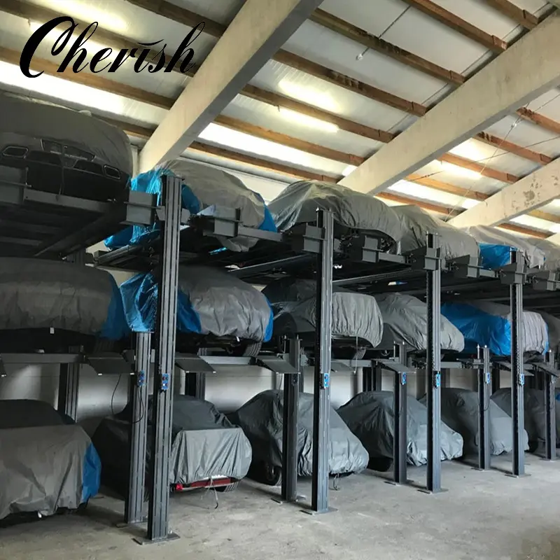 High-Quality Triple Level Car Stacker Four Post Car Parking Lift Manufacturer, Products