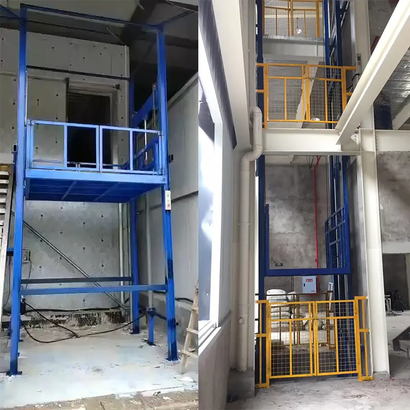 CE Certification Customized Cargo Elevator Freight Elevator 1-10 Tons Lifting Rail Type Lifting Hydraulic Lift Factories, Products