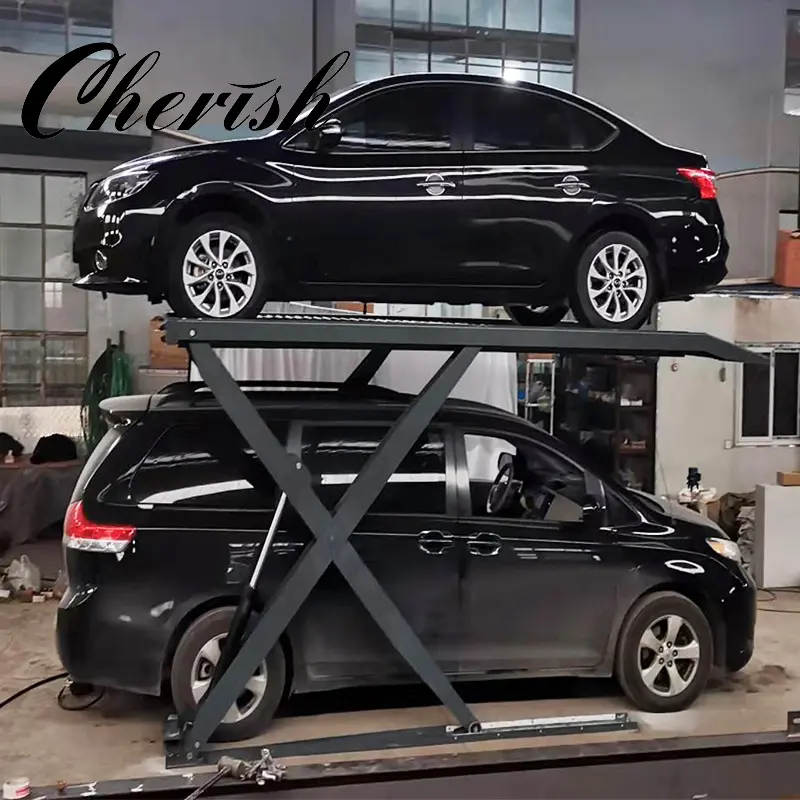 CE Certification Hydraulic Scissor Parking Lift Auto Car Stacker Factories, Factory
