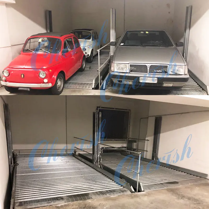 CE Certification Two Post Double Unit Parklift Hydraulic Underground Vertical Stacker Pit Parking Lift Manufacturer, Products