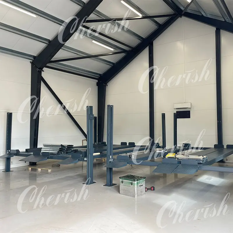 High-Quality Double Wide Platform 4 Post Car Lift Parking System Factory, Products