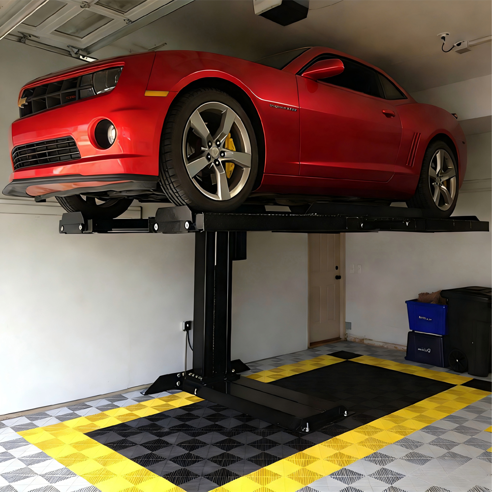 Single Post Parking Lift 8