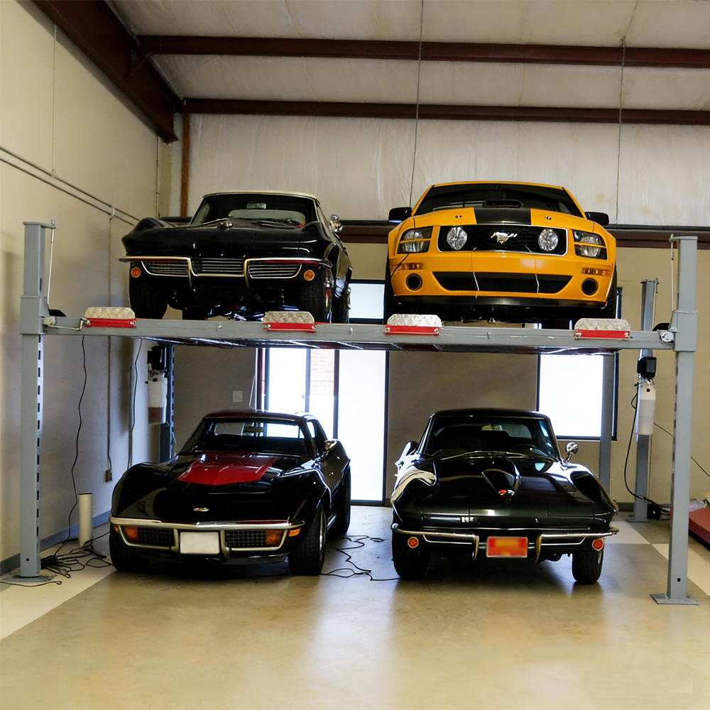 4 Cars Four Post Parking Lift 6