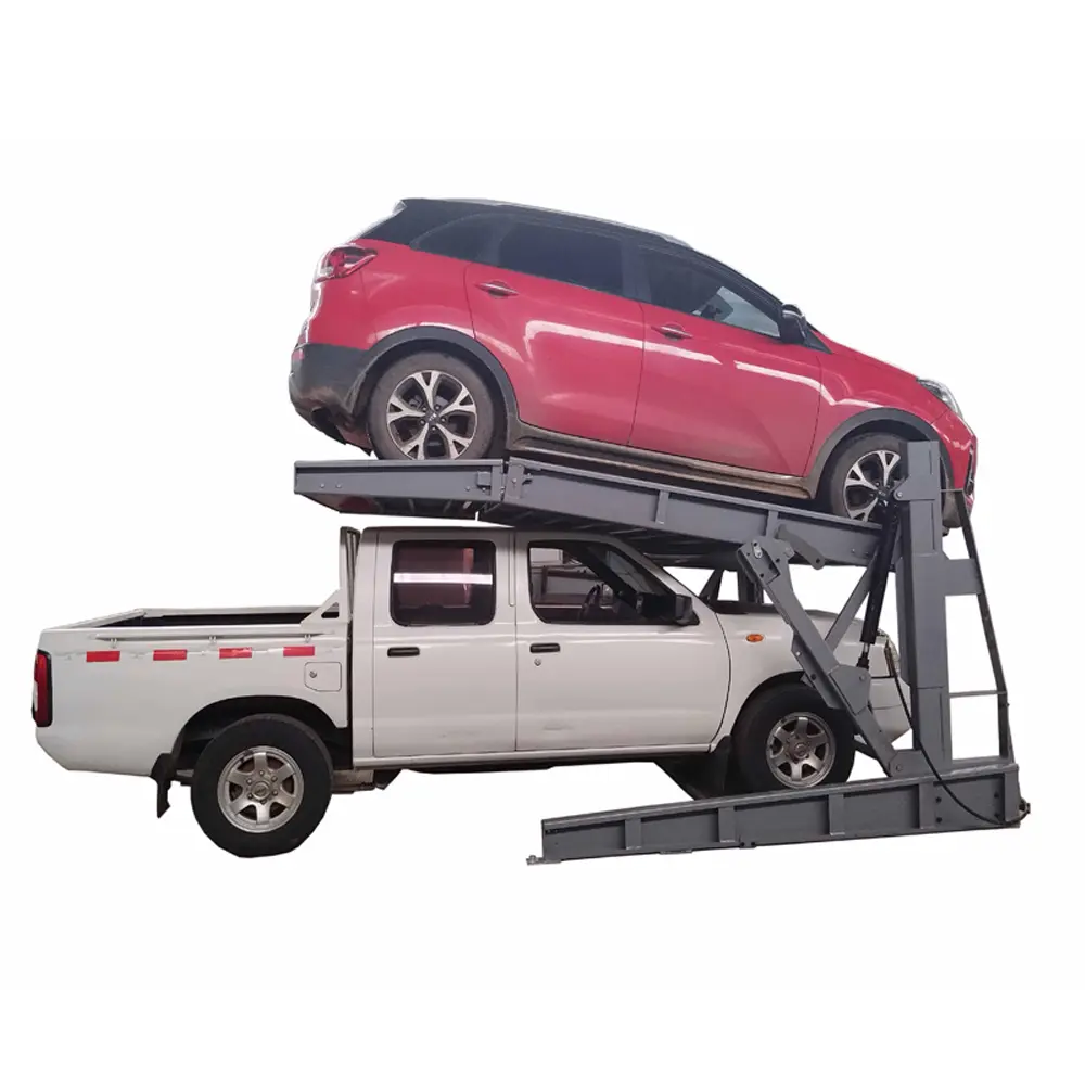 CE Certification Platform With Angle Two Post Car Parking Stacker Manufacturers, Manufacturer
