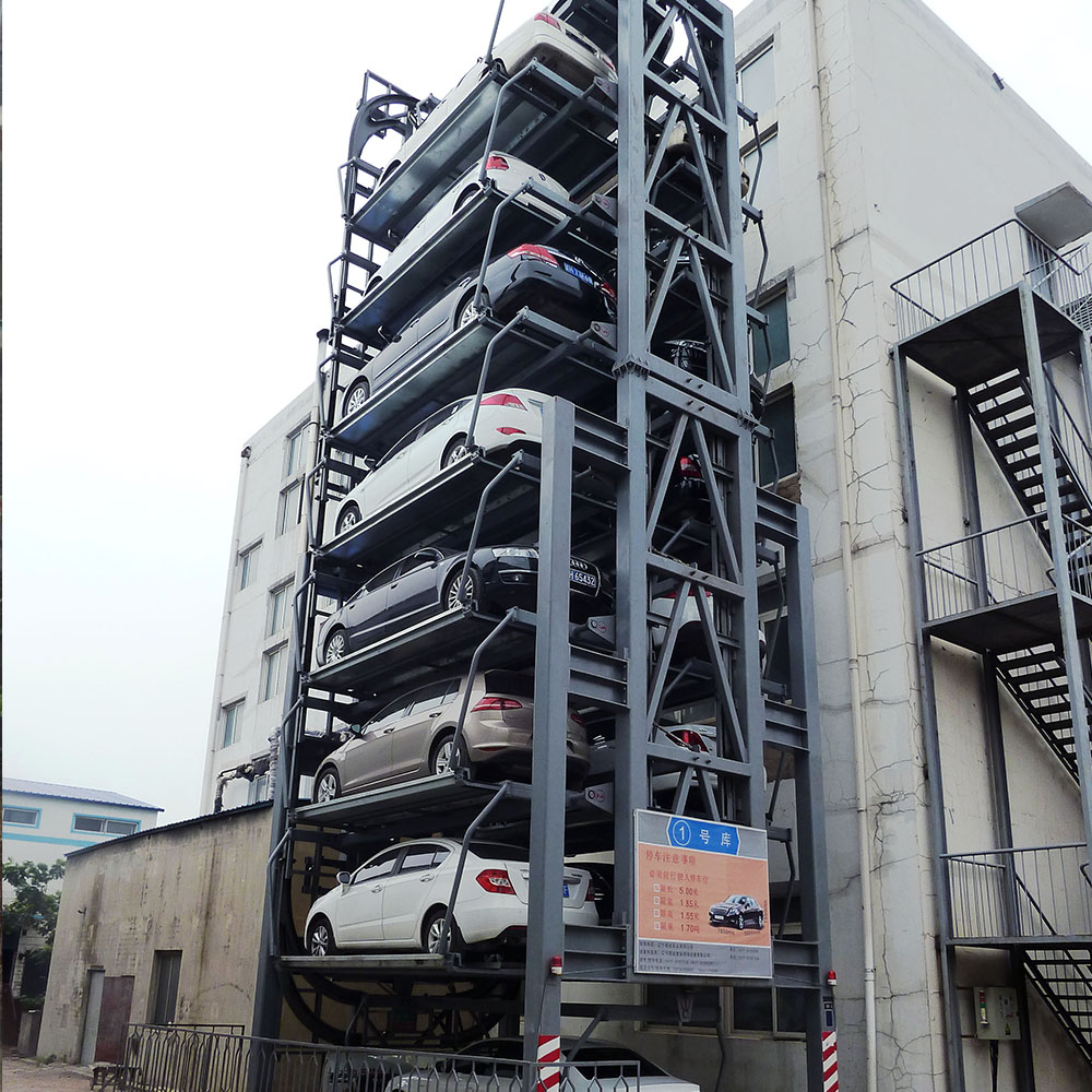 Rotary parking system site view 4