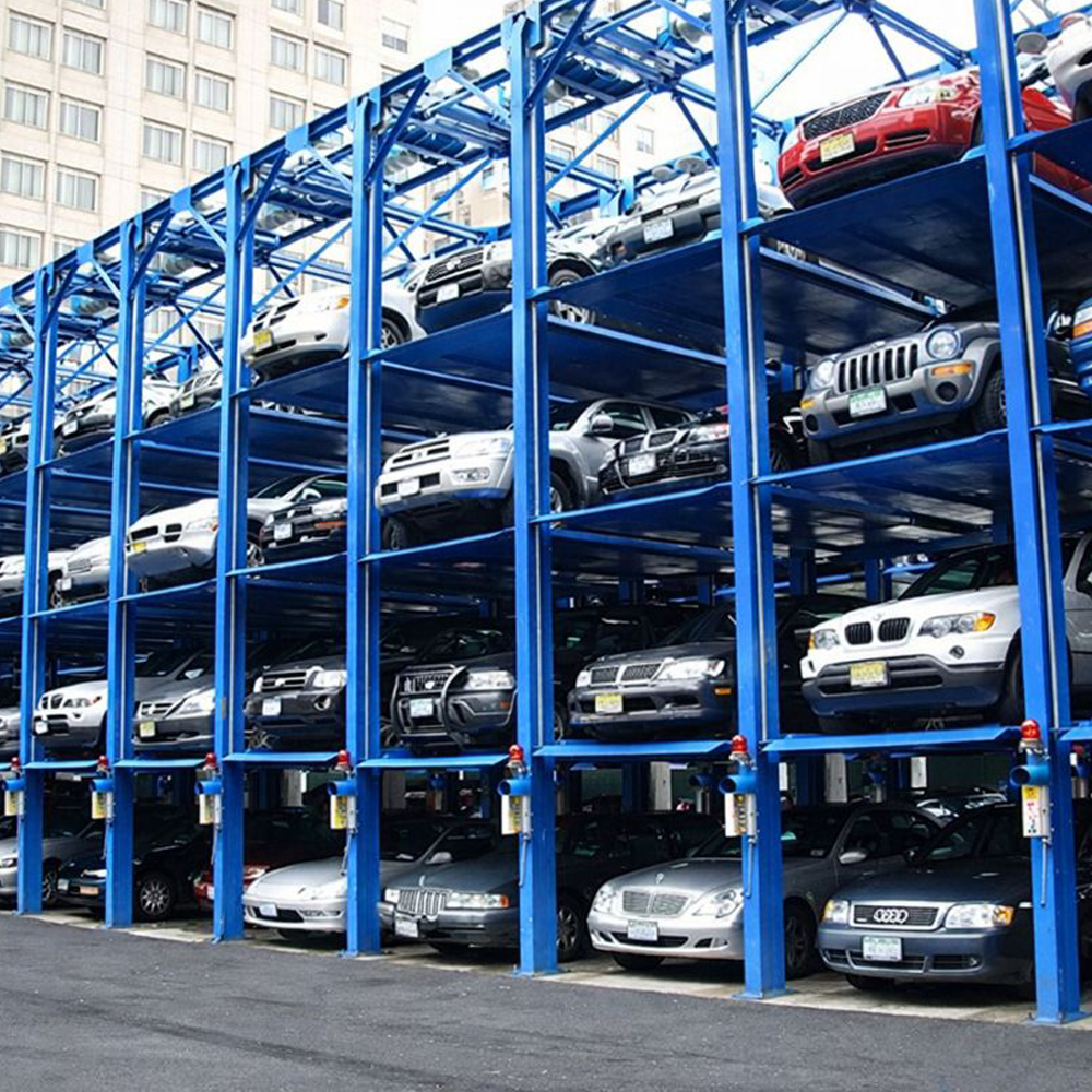 3000kg Quad Level Four Post Car Parking Stacker