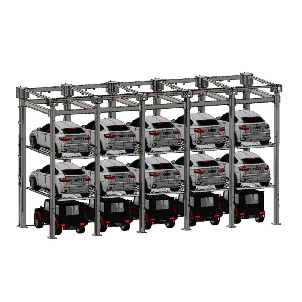 High-Quality Triple & Quad Car Stacker – 3 & 4 Level Parking Lift Factory, Product