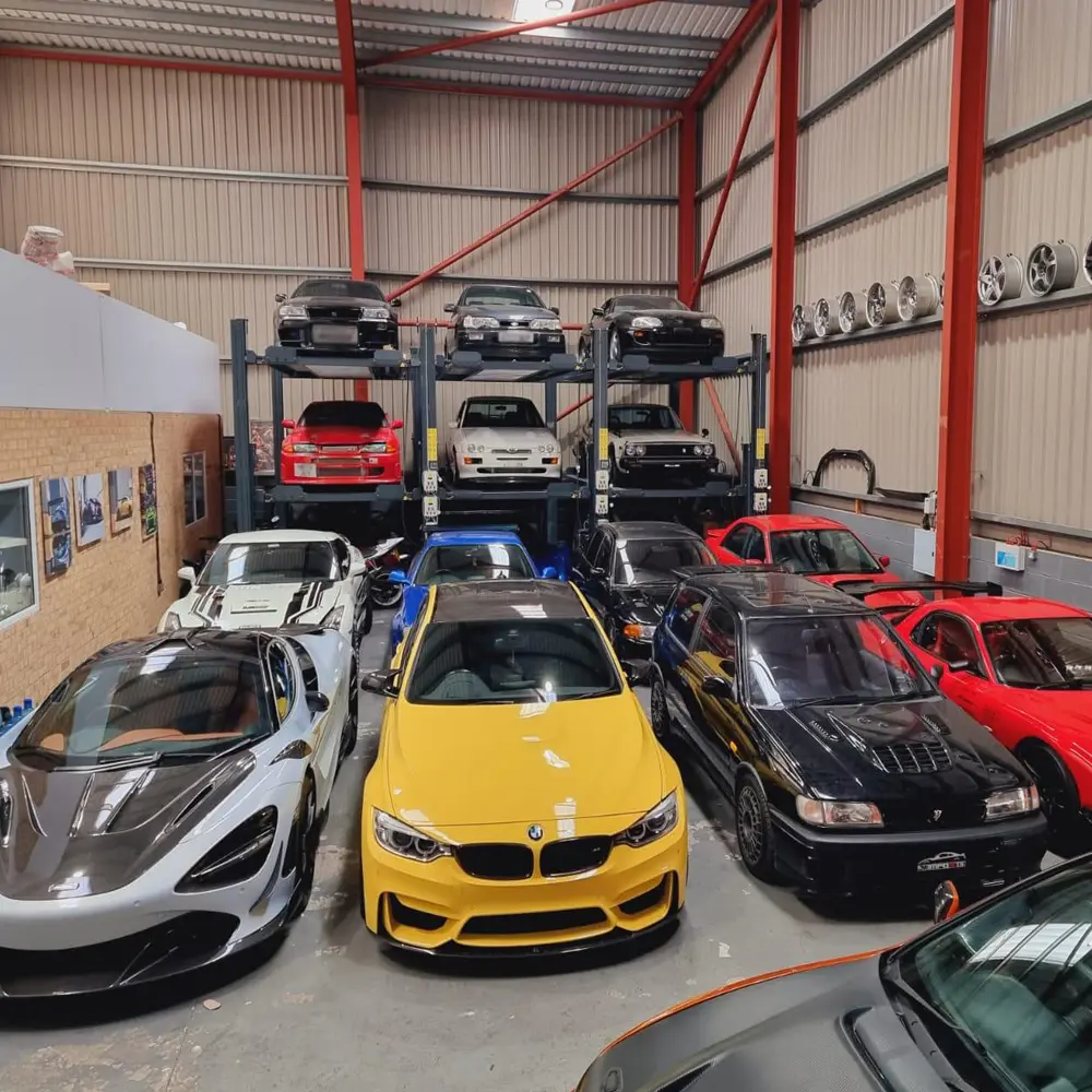 CE Certification 3 Cars Four Post Parking Lift Factory, Product