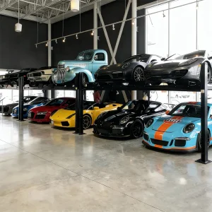 High-Quality 4 Cars Double Level Four Post Parking Lift Manufacturer, Product