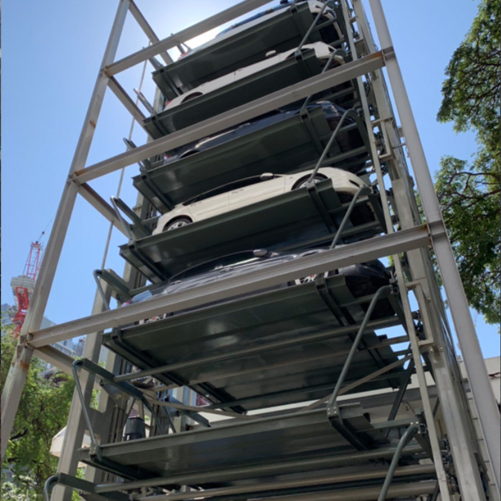 Rotary parking system site view 3