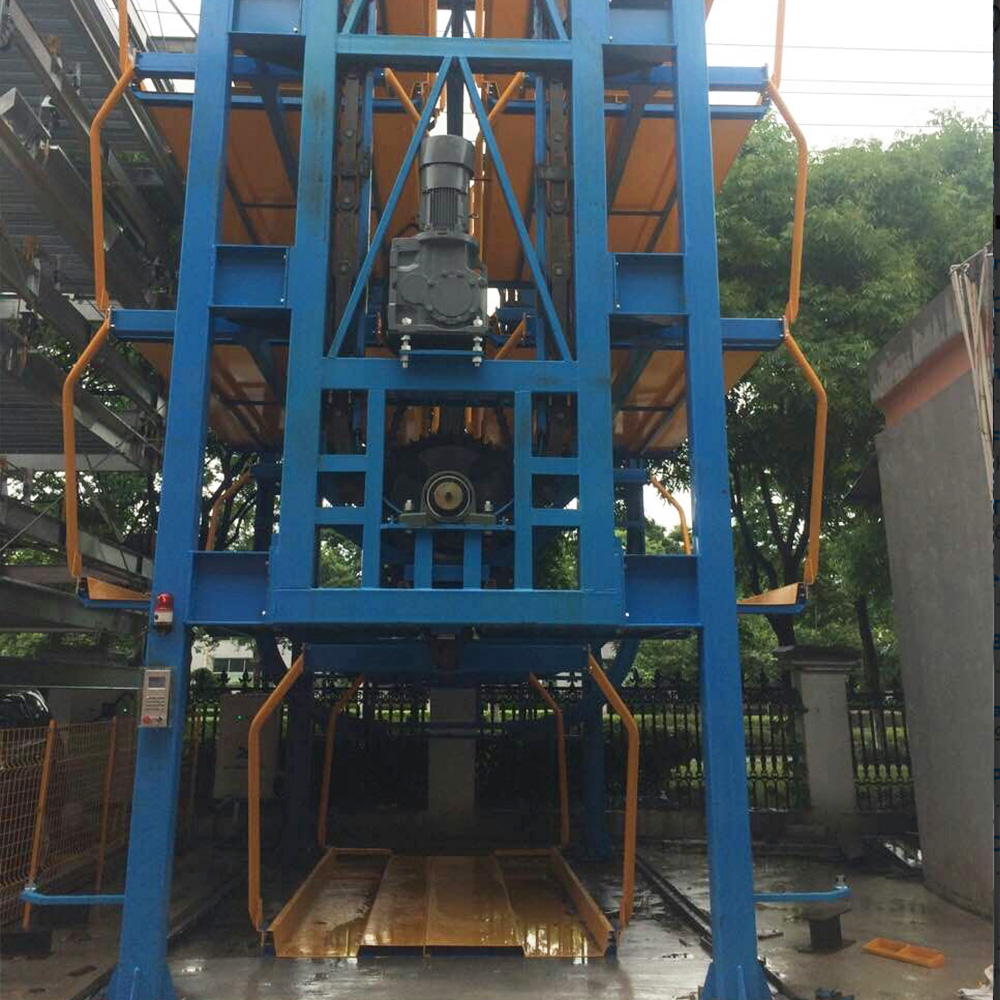 Rotary parking system site view 2