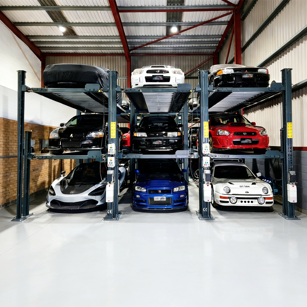 3 Cars Four Post Parking Lift high capacity