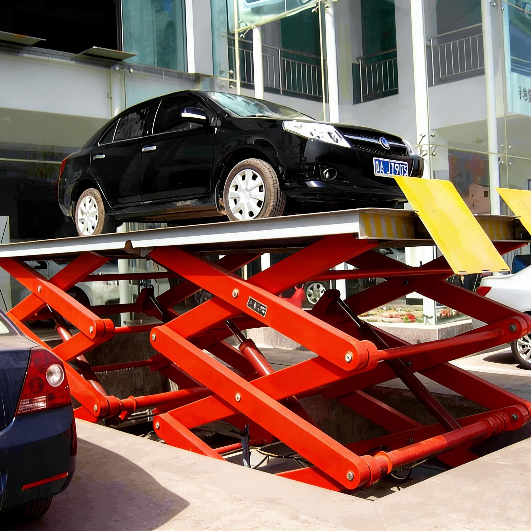 Hydraulic Drive Single Deck Scissor Car Elevator Case (5)