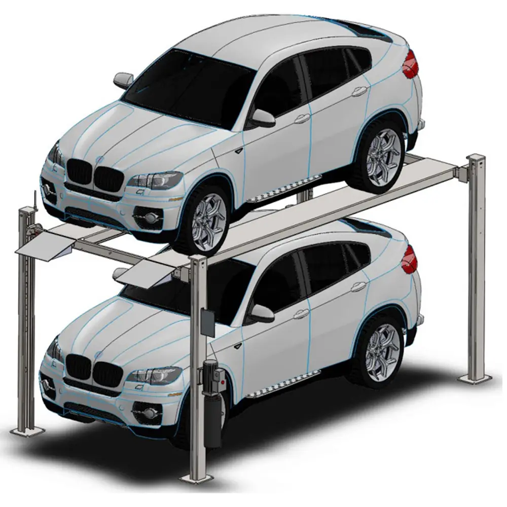 High-Quality Double Level Four Post Parking Lift Manufacturers, Products