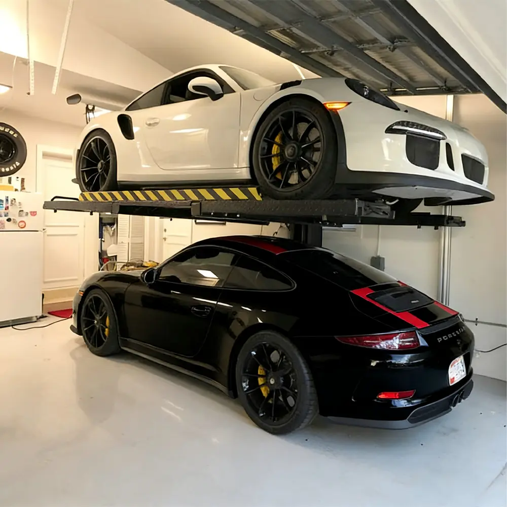 CE Certification Single Column Car Parking Lift One Post Vehicle Stacker for Home Garage Manufacturers, Product