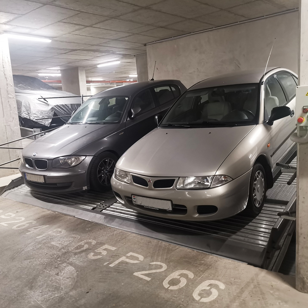 Home Garage Hydraulic Underground Inclined Car Parking for villas