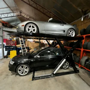 CE Certification Scissor Double Car Parking Lift Manufacturer, Factory