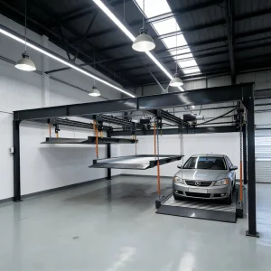 CE Certification Double Level Four Post Vertical Parking Lift Manufacturer, Factories