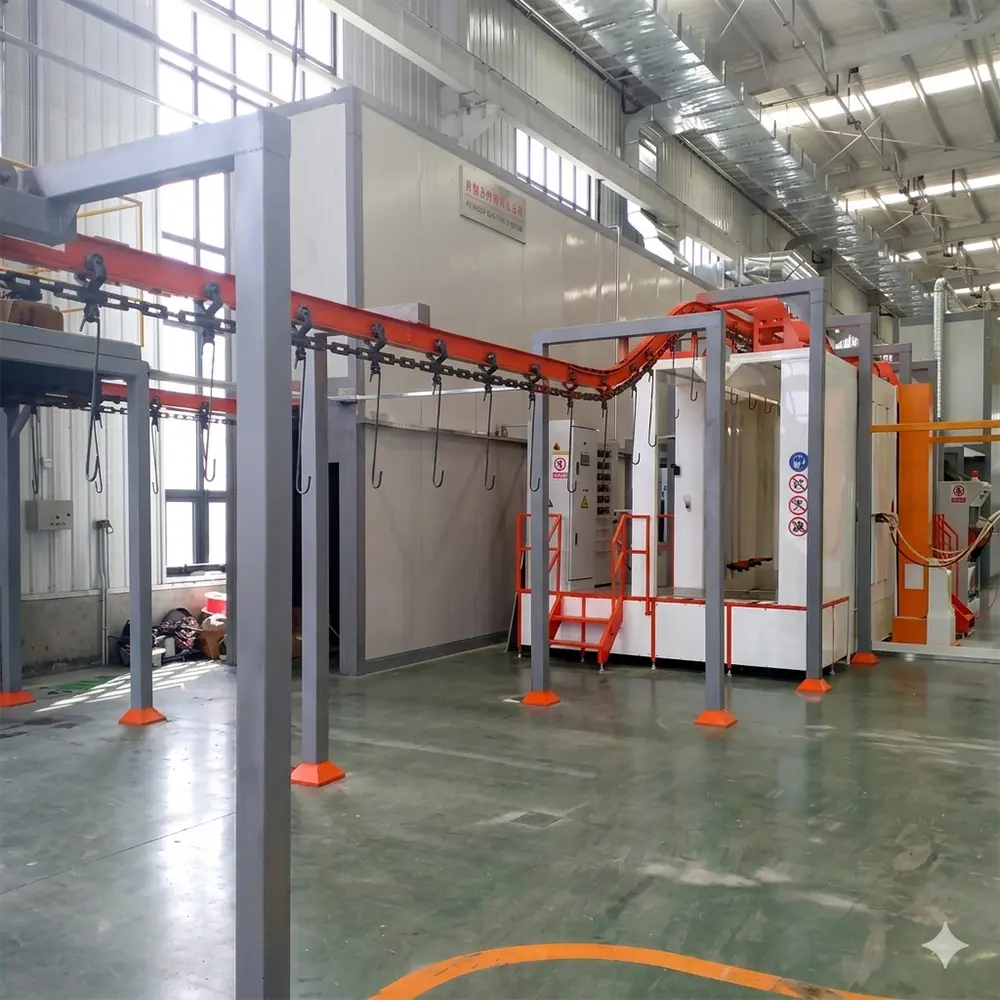 CE Certification Conveyor System Powder Painting Equipment for Aluminum Profiles Manufacturer, Factory