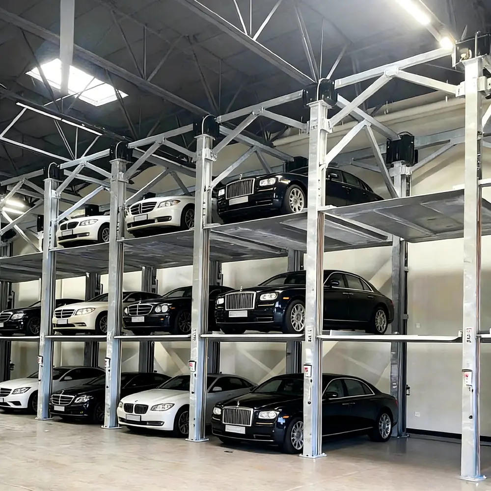 CE Certification Heavy Duty Triple Stacker Four Post Parking Lift Manufacturers, Products