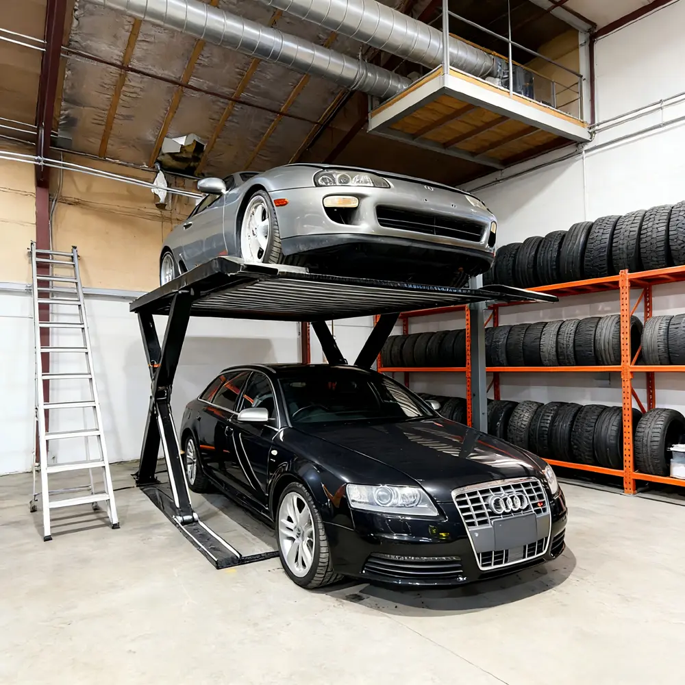 CE Certification Scissor Double Car Parking Lift Manufacturer, Factory