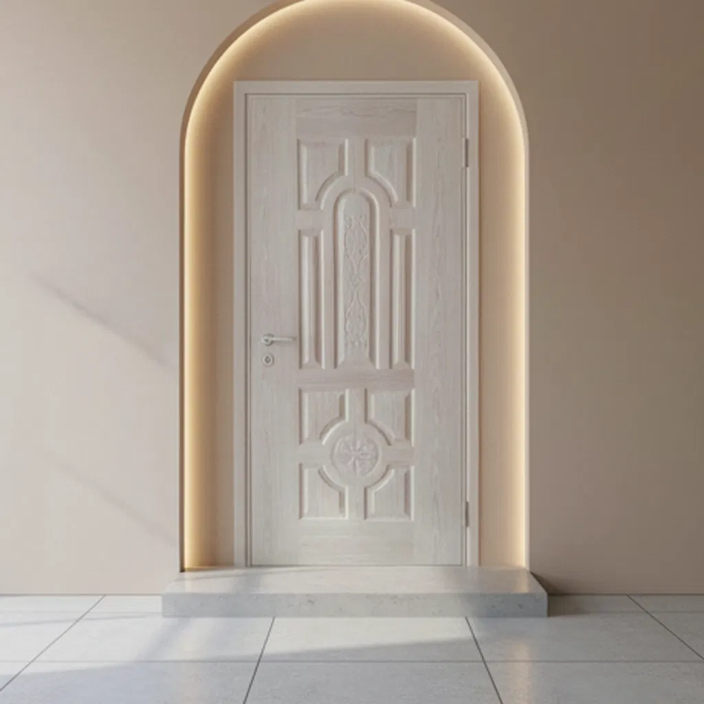 Premium Molded White Wooden Door Skin for Modern Homes