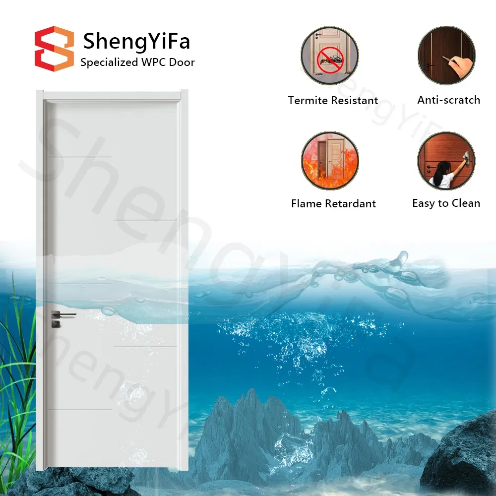 Shengyifa Popular Designs Board Wood Plastic WPC PVC Polymer Door Skin