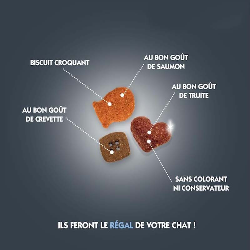 Manufacture OEM/ODM, Seaside Flavours Assortment (Salmon, Shrimp, Trout) - Crunchy Biscuit 2.1oz (60g) Cat Treats