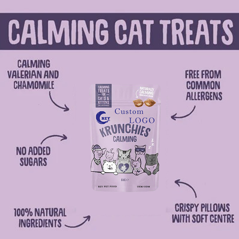 Chicken Flavor Krunchies Calming 3.2oz (90g) Cat Treats