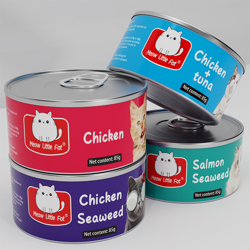 Soft Texture High Protein Fresh Material Pet Cans Snacks Creamy Cat Treats