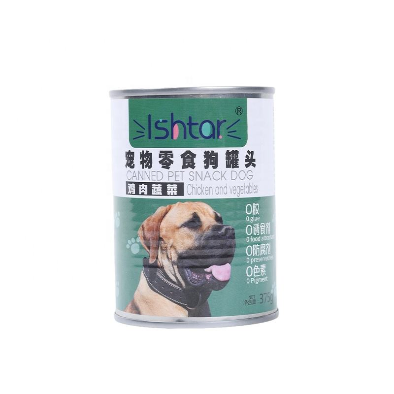 Natural Chicken Wet Canned Dog Food 375g High Protein Pet Food and Snacks Wet Dog Treat Puree