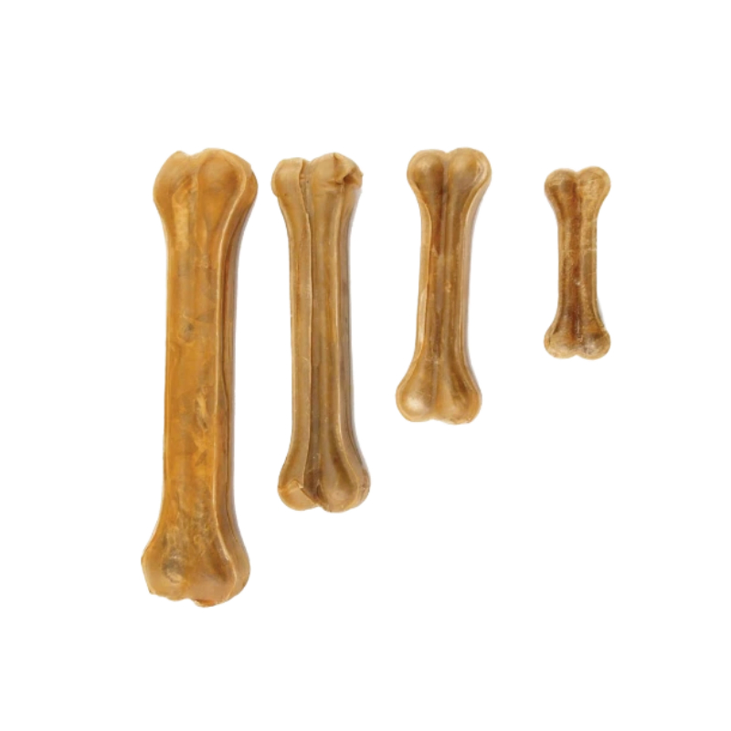 Chew &amp; Dental Care Bleached Rawhide Pressed Bone of Pet Treats