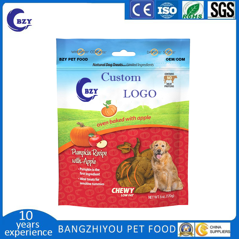 Apple Flavor Meat Free Natural Dog Treats with Pumpkin for Digestive Health 6oz (170g)