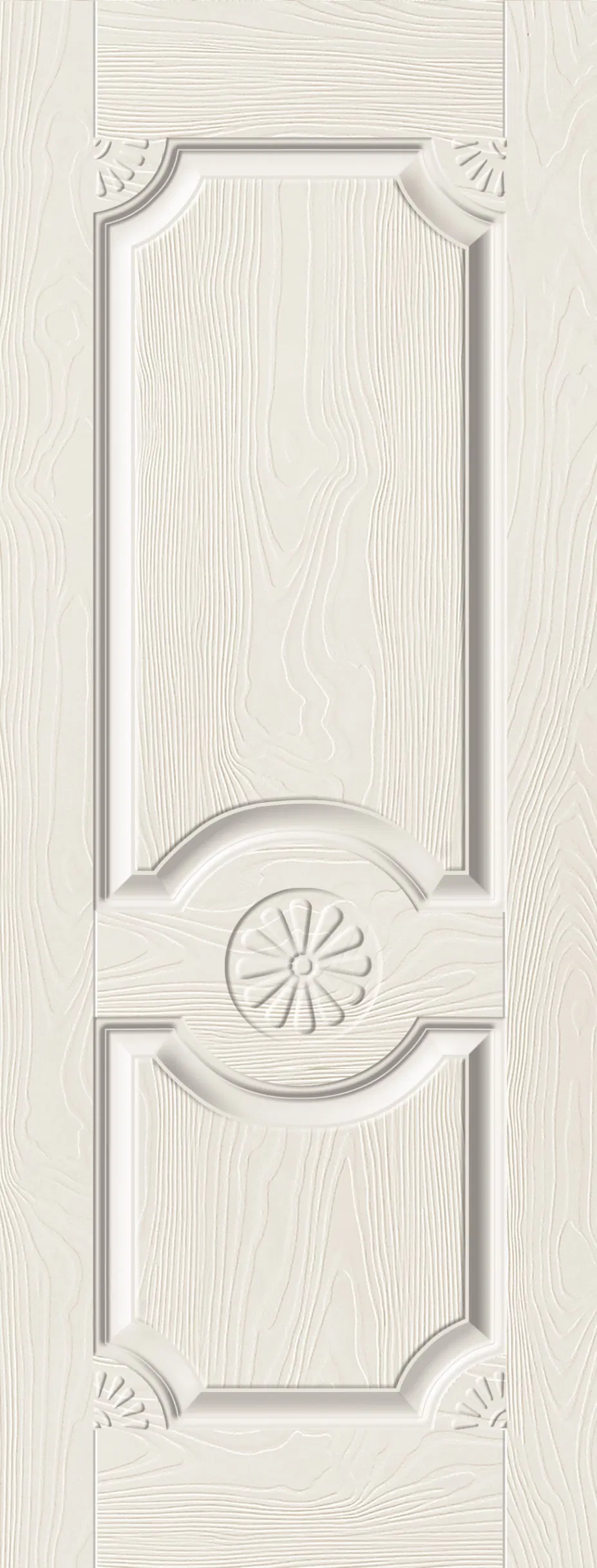 Home Decoration Warm White Carved Primer Door Skin Panel for Interior