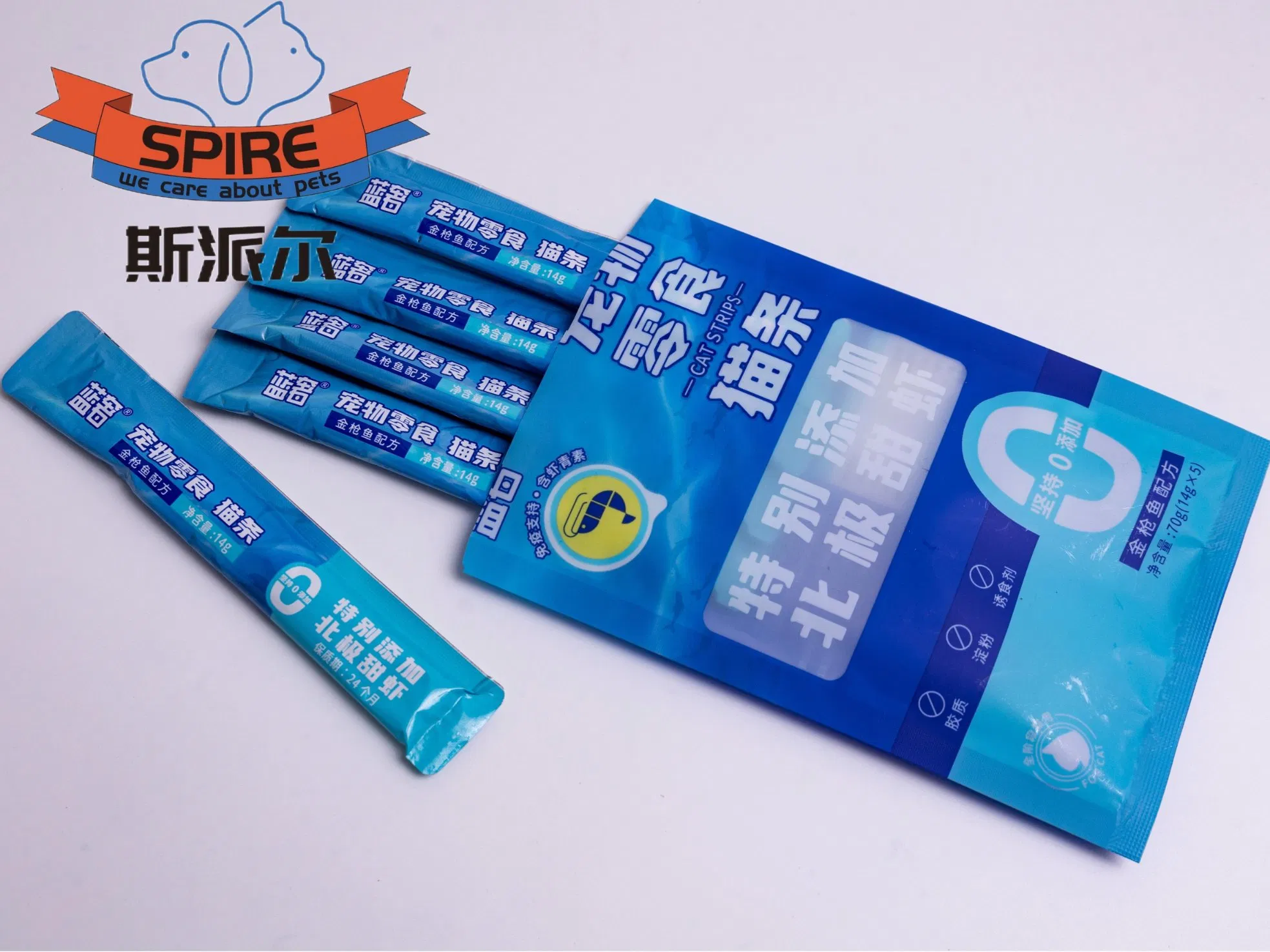 Pet Supply Products Factory Chicken Flavor Training Reward Nutritious Cat Strips Snacks