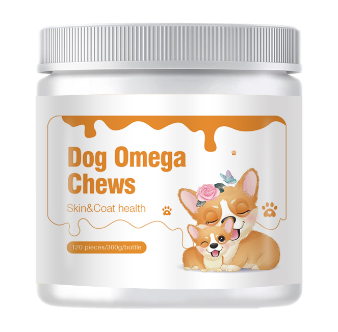 Natural Skin Coating Omega for Treating Allergic Itching Dog Chewable Tablets