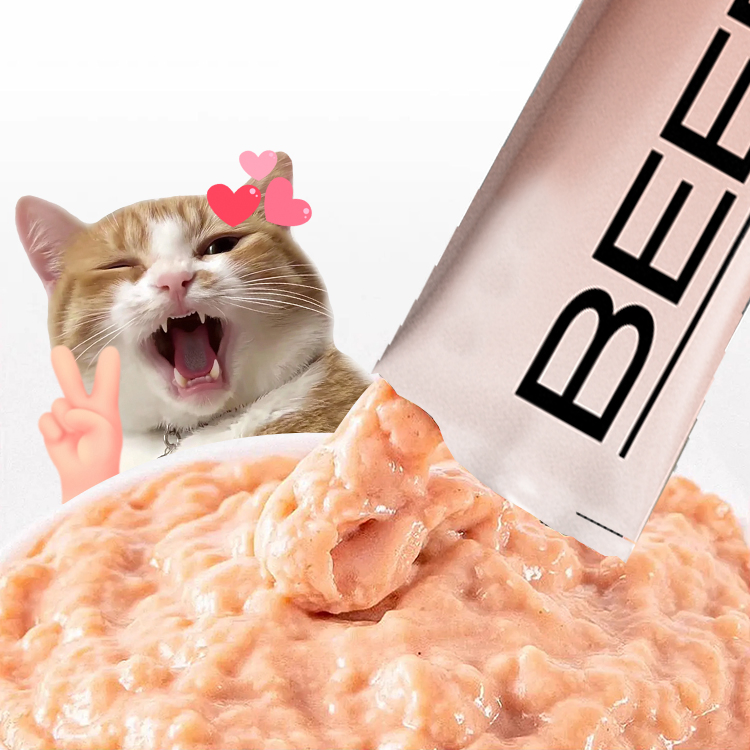 Pet Food for Cat Hot Selling Good for Health Ingredient Competitive Price Salmon Chicken Creamy Cat Treats Carton Organic Meat